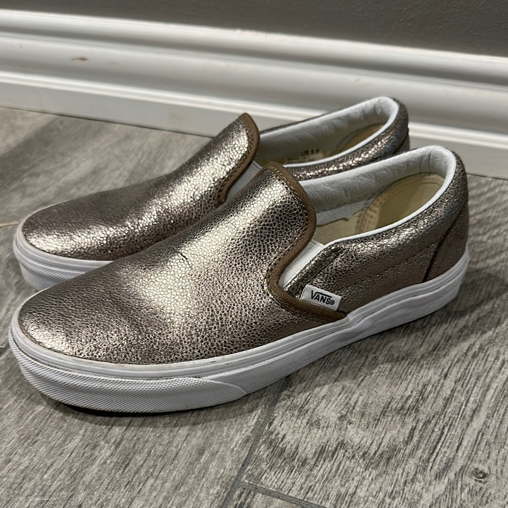 Vans Metallic Slip-On Sneakers